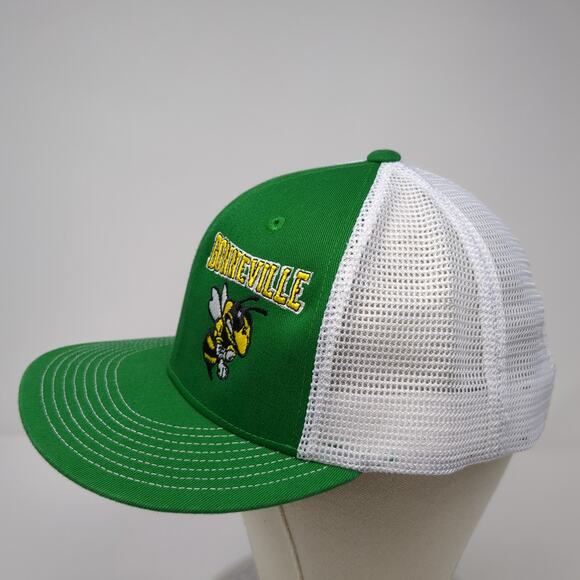 Gonneville Snapback Mesh Back Trucker Hat Green One Size Champro - Picture 3 of 9